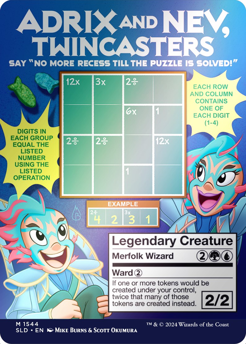 Adrix and Nev, Twincasters (Rainbow Foil) [Secret Lair Drop Series] | Shuffle n Cut Hobbies & Games