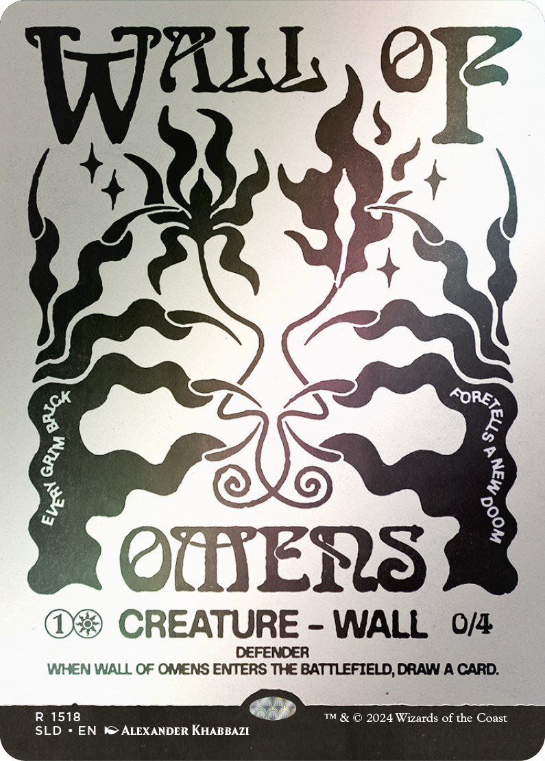 Wall of Omens (Rainbow Foil) [Secret Lair Drop Series] | Shuffle n Cut Hobbies & Games