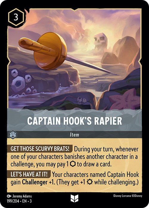 Captain Hook's Rapier (199/204) [Into the Inklands] | Shuffle n Cut Hobbies & Games