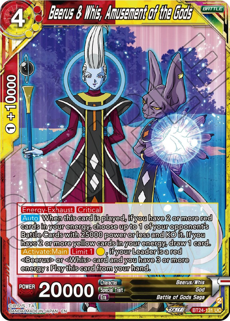 Beerus & Whis, Amusement of the Gods (BT24-131) [Beyond Generations] | Shuffle n Cut Hobbies & Games