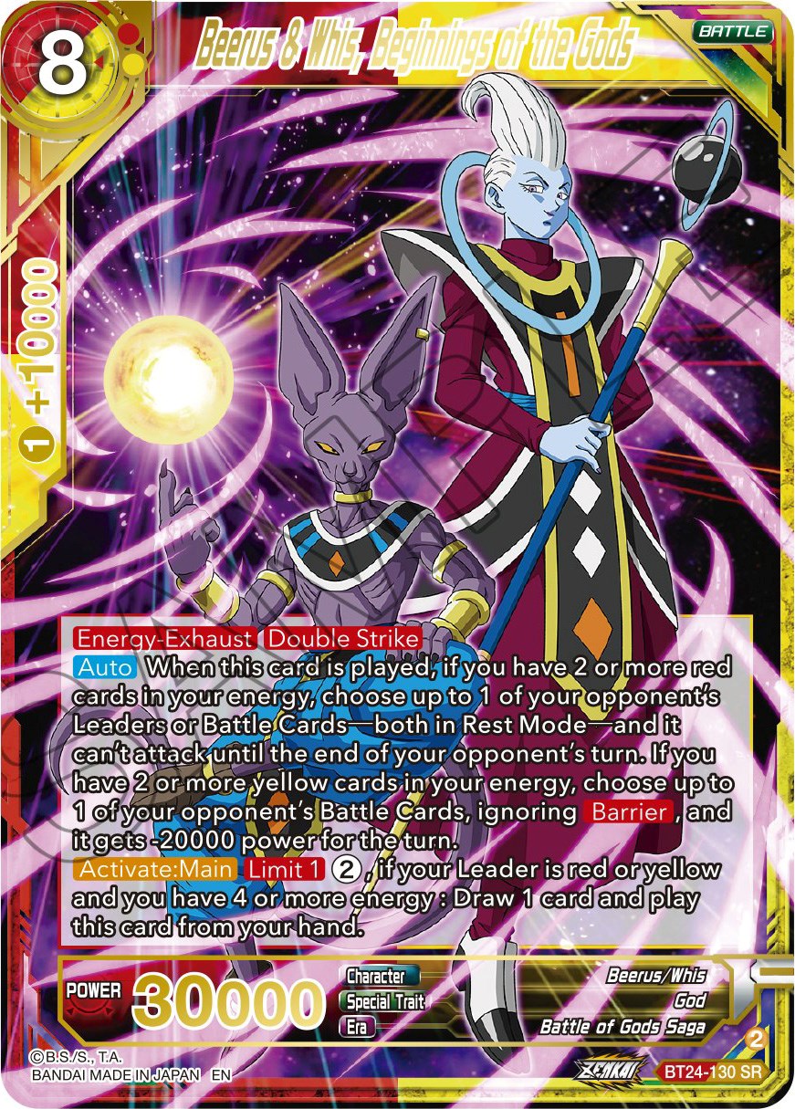 Beerus & Whis, Beginnings of Gods (BT24-130) [Beyond Generations] | Shuffle n Cut Hobbies & Games