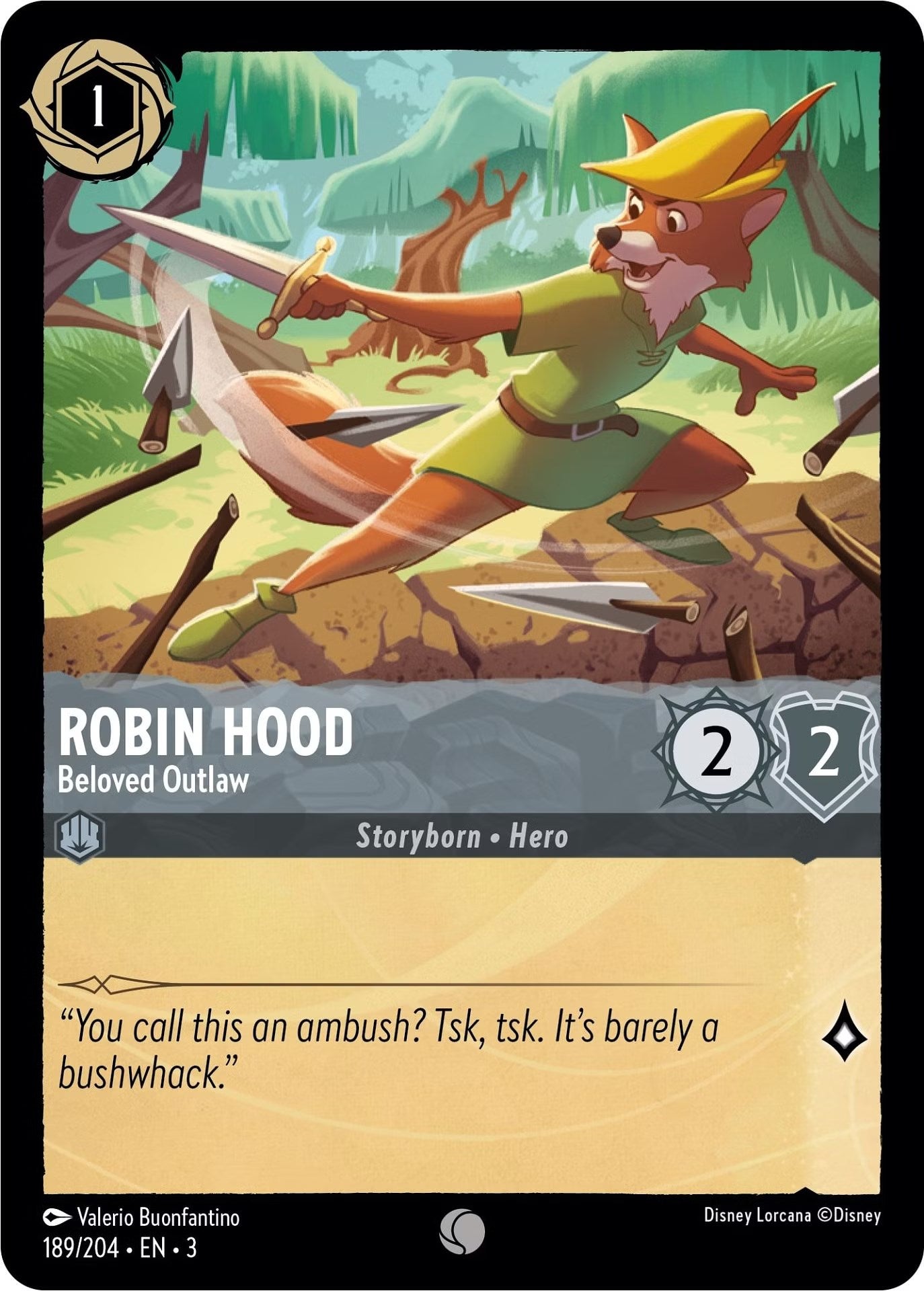 Robin Hood - Beloved Outlaw (189/204) [Into the Inklands] | Shuffle n Cut Hobbies & Games