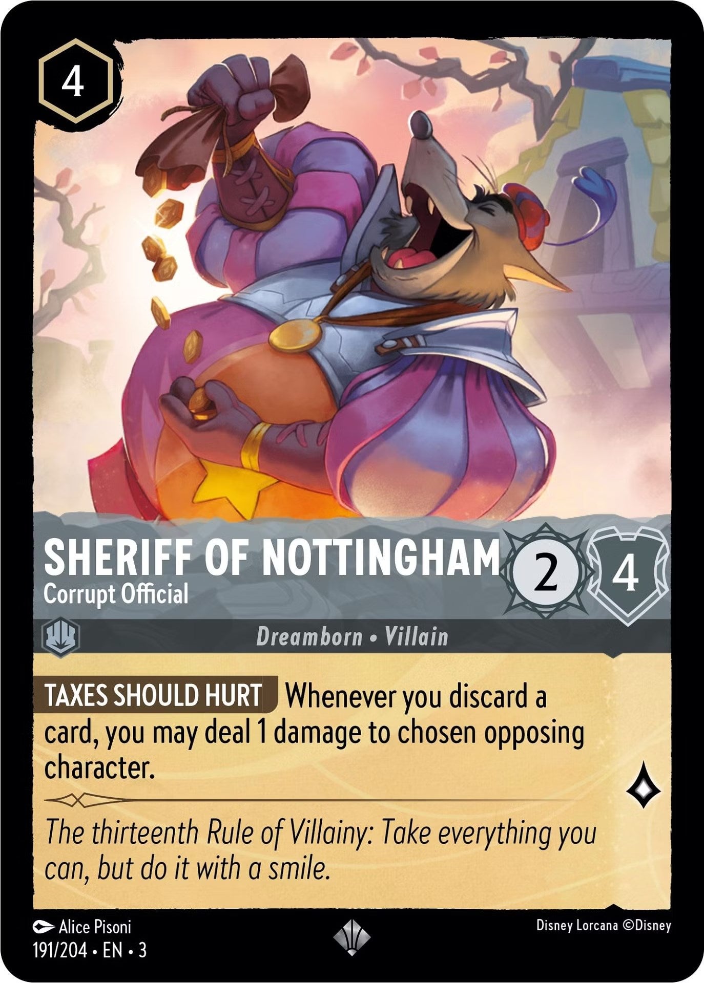 Sheriff of Nottingham - Corrupt Official (191/204) [Into the Inklands] | Shuffle n Cut Hobbies & Games