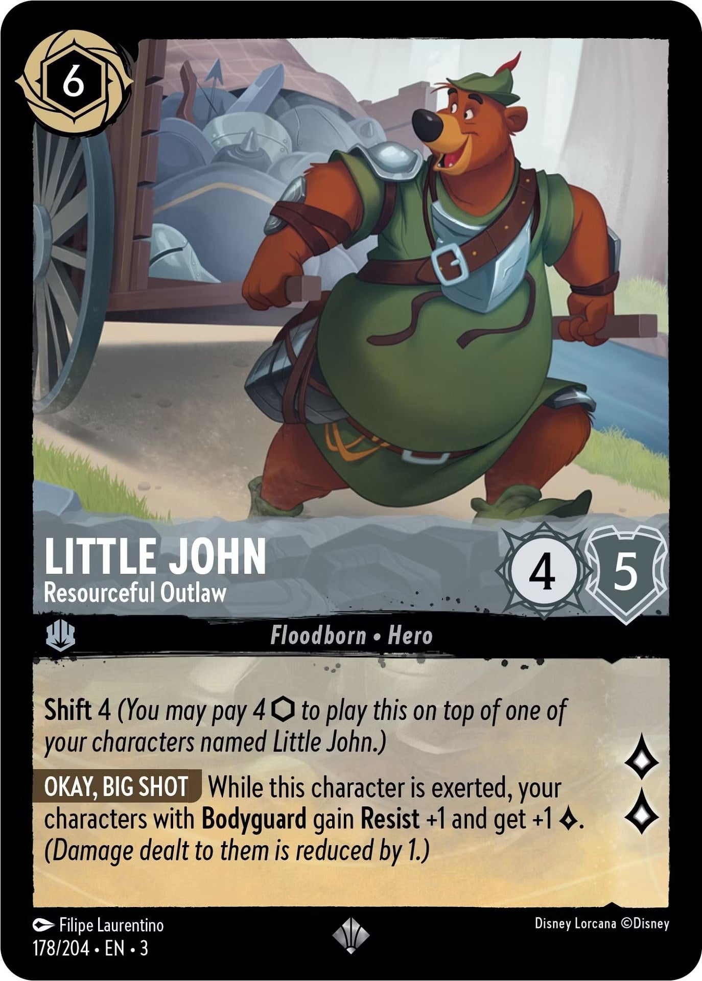 Little John - Resourceful Outlaw (178/204) [Into the Inklands] | Shuffle n Cut Hobbies & Games
