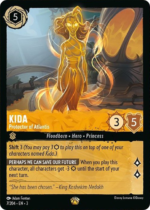 Kida - Protector of Atlantis (7/204) [Into the Inklands] | Shuffle n Cut Hobbies & Games