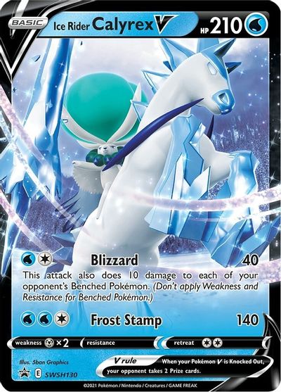 Ice Rider Calyrex V (SWSH130) [Sword & Shield: Black Star Promos] | Shuffle n Cut Hobbies & Games