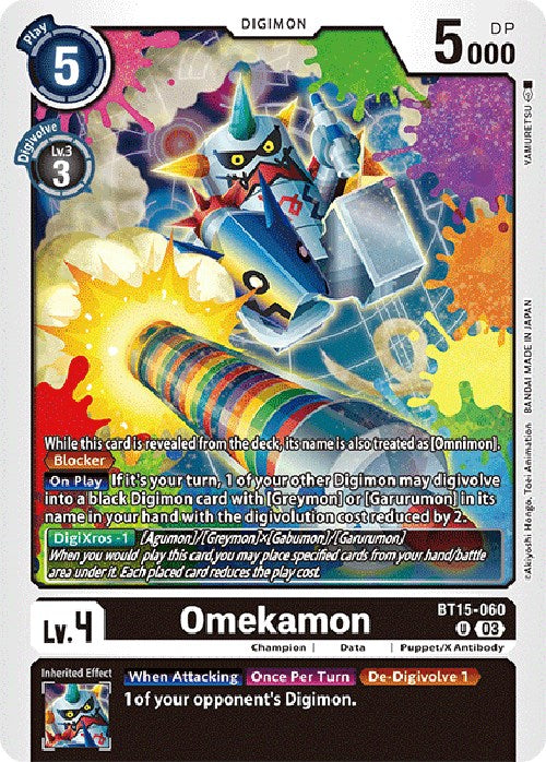 Omekamon [BT15-060] [Exceed Apocalypse] | Shuffle n Cut Hobbies & Games