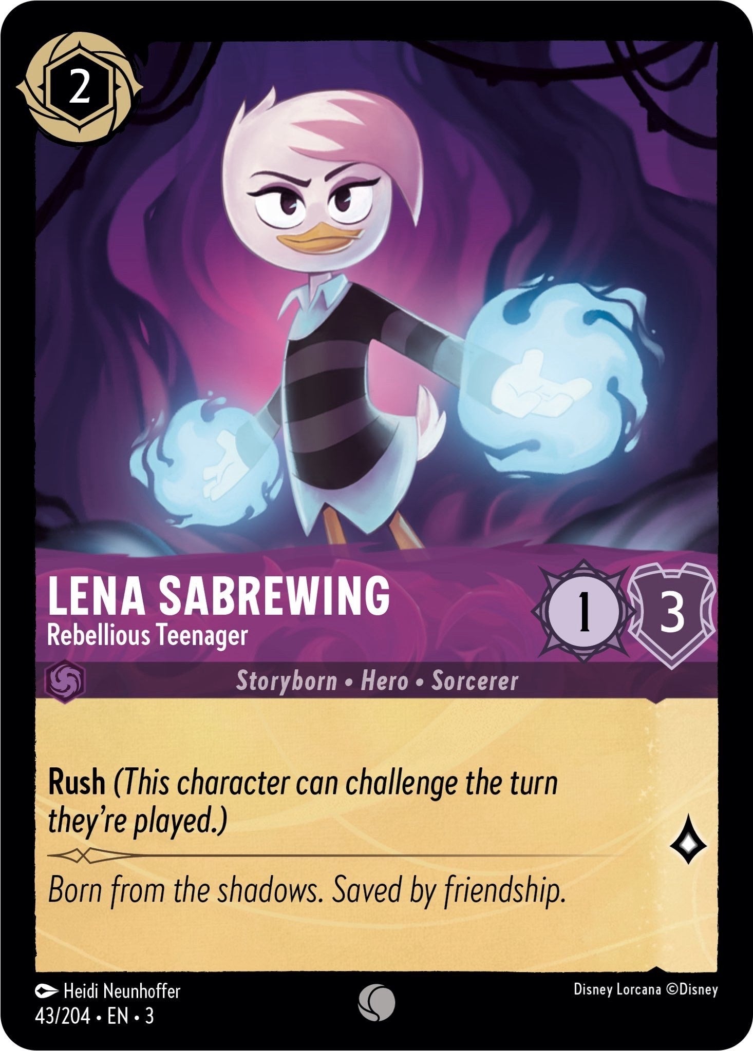 Lena Sabrewing - Rebellious Teenager (43/204) [Into the Inklands] | Shuffle n Cut Hobbies & Games