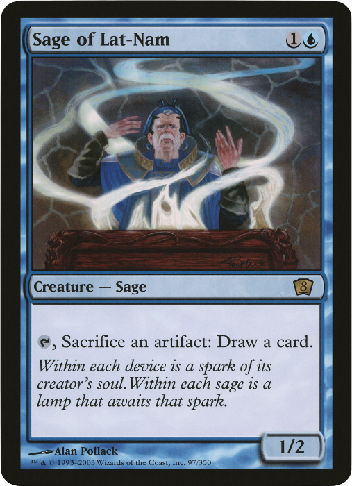 Sage of Lat-Nam (Oversized) [Eighth Edition Box Topper] | Shuffle n Cut Hobbies & Games