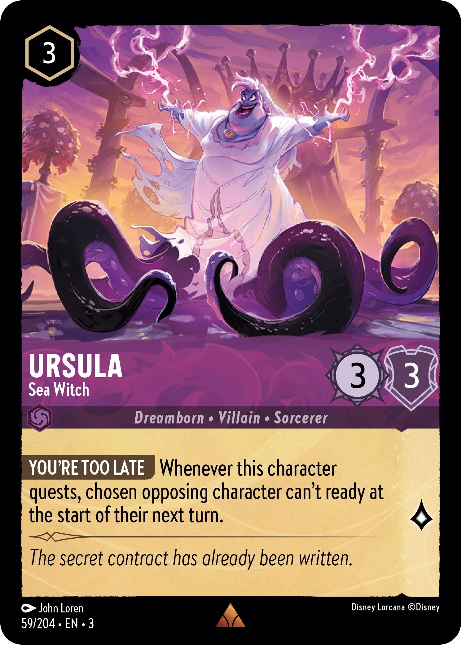 Ursula - Sea Witch (59/204) [Into the Inklands] | Shuffle n Cut Hobbies & Games