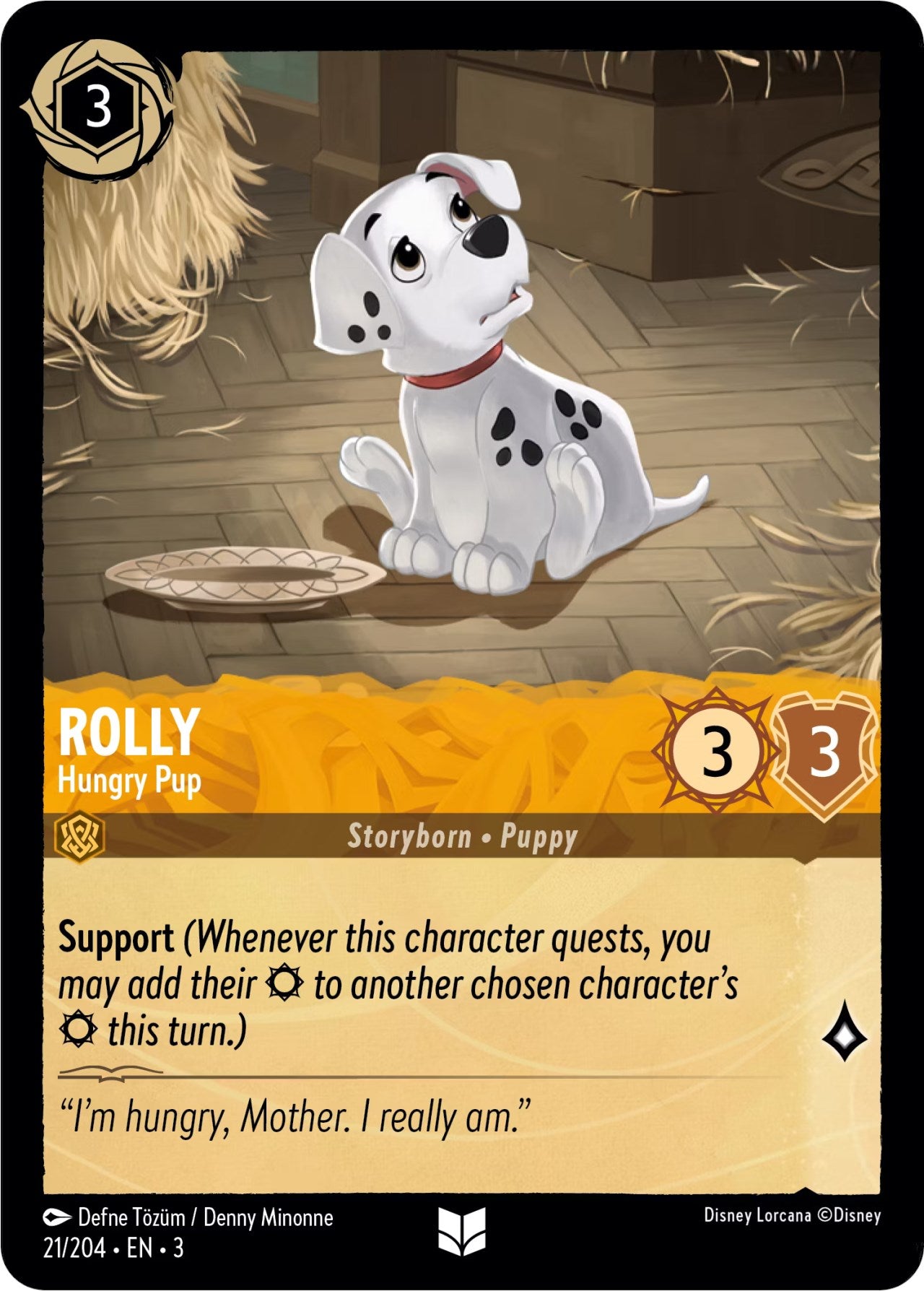 Rolly - Hungry Pup (21/204) [Into the Inklands] | Shuffle n Cut Hobbies & Games