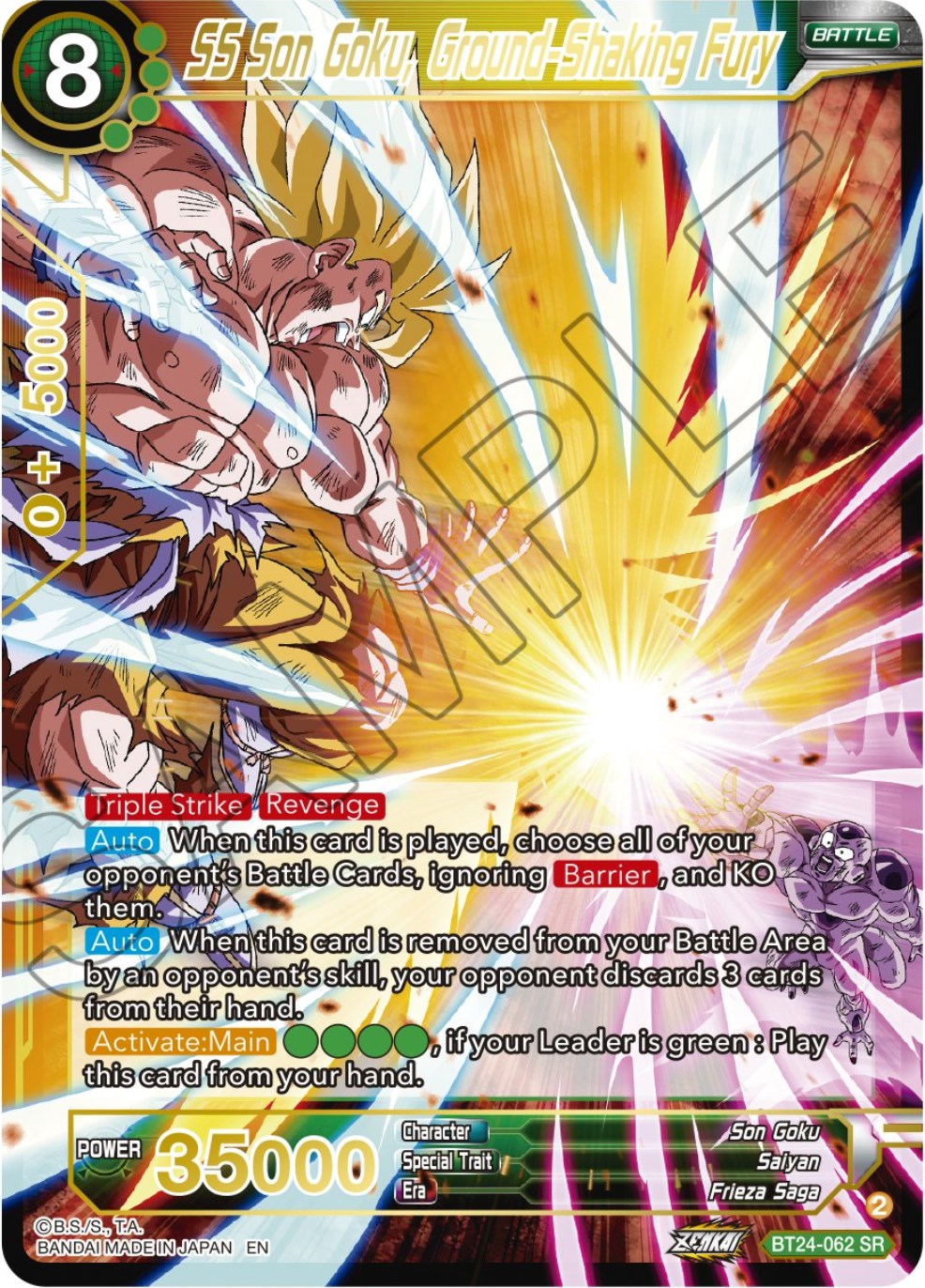 SS Son Goku, Ground-Shaking Fury (BT24-062) [Beyond Generations] | Shuffle n Cut Hobbies & Games
