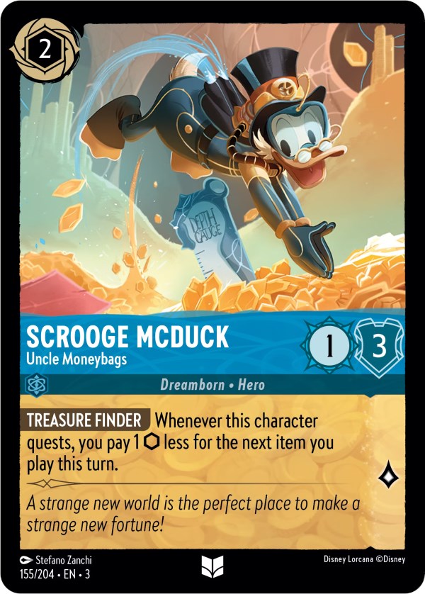 Scrooge McDuck - Uncle Moneybags (155/204) [Into the Inklands] | Shuffle n Cut Hobbies & Games