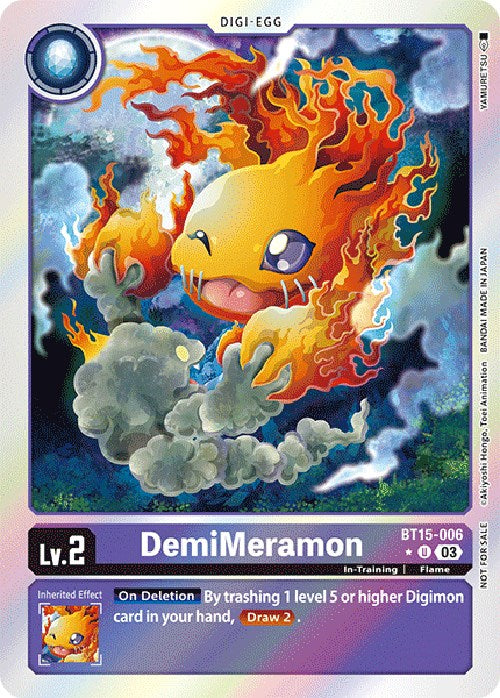 DemiMeramon [BT15-006] (Exceed Apocalypse Box Promotion Pack) [Exceed Apocalypse Promos] | Shuffle n Cut Hobbies & Games
