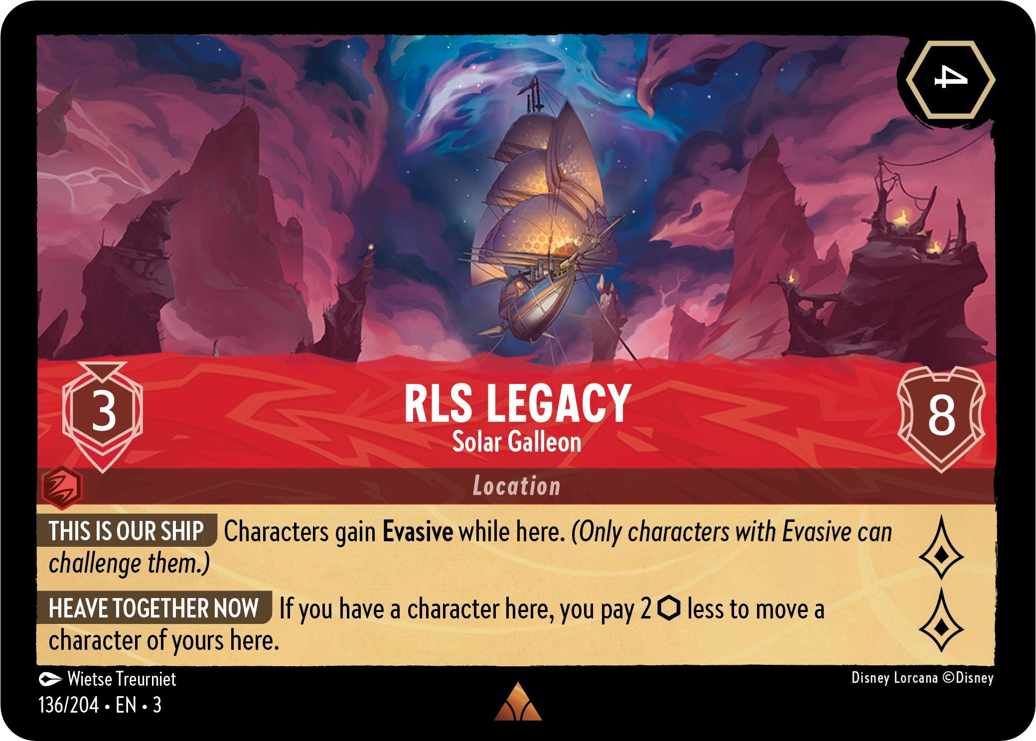 RLS Legacy - Solar Galleon (136/204) [Into the Inklands] | Shuffle n Cut Hobbies & Games