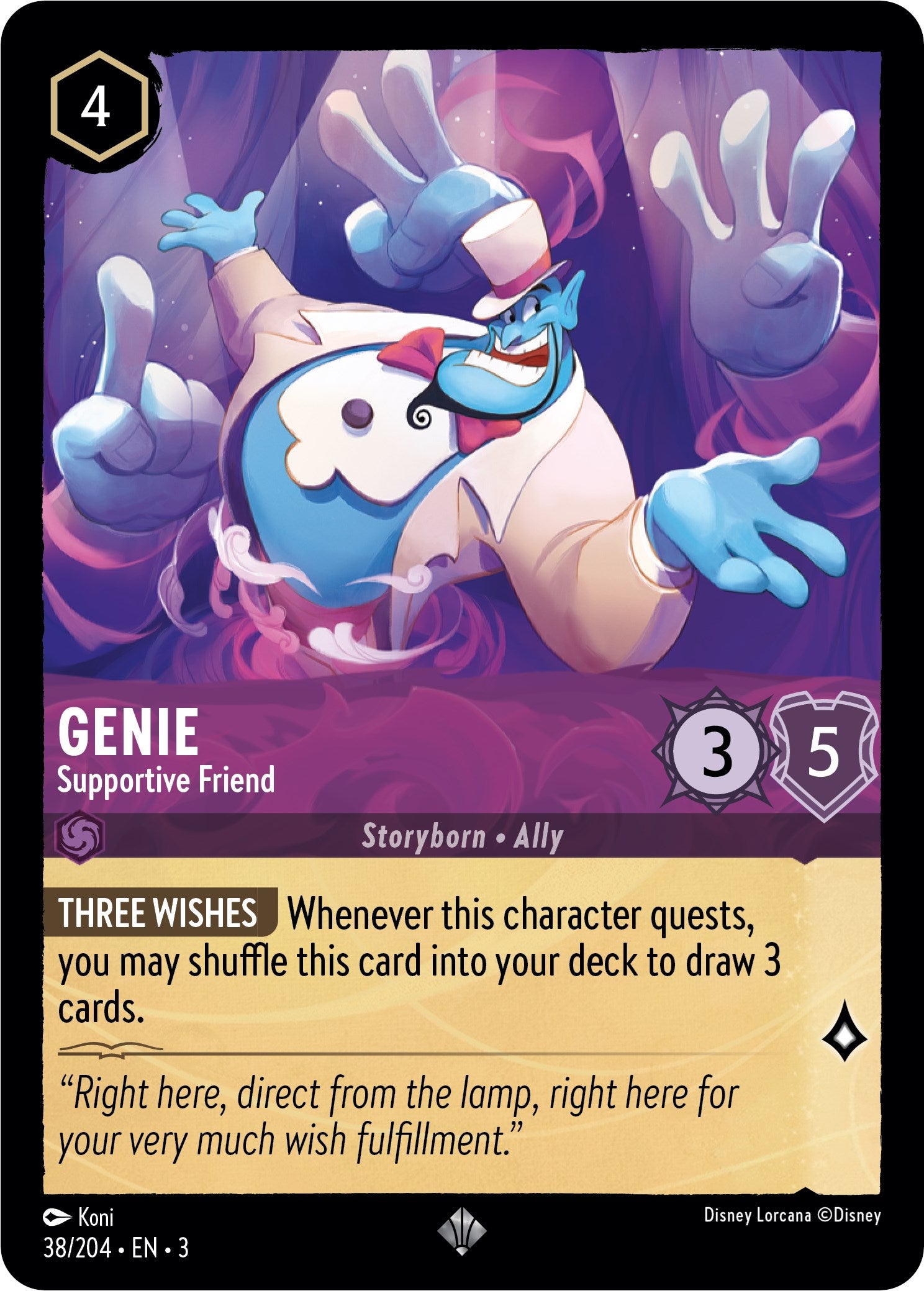 Genie - Supportive Friend (38/204) [Into the Inklands] | Shuffle n Cut Hobbies & Games