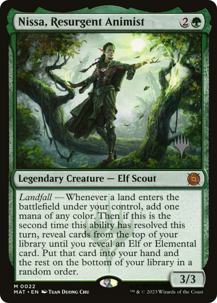 Nissa, Resurgent Animist (Promo Pack) [Murders at Karlov Manor Promos] | Shuffle n Cut Hobbies & Games