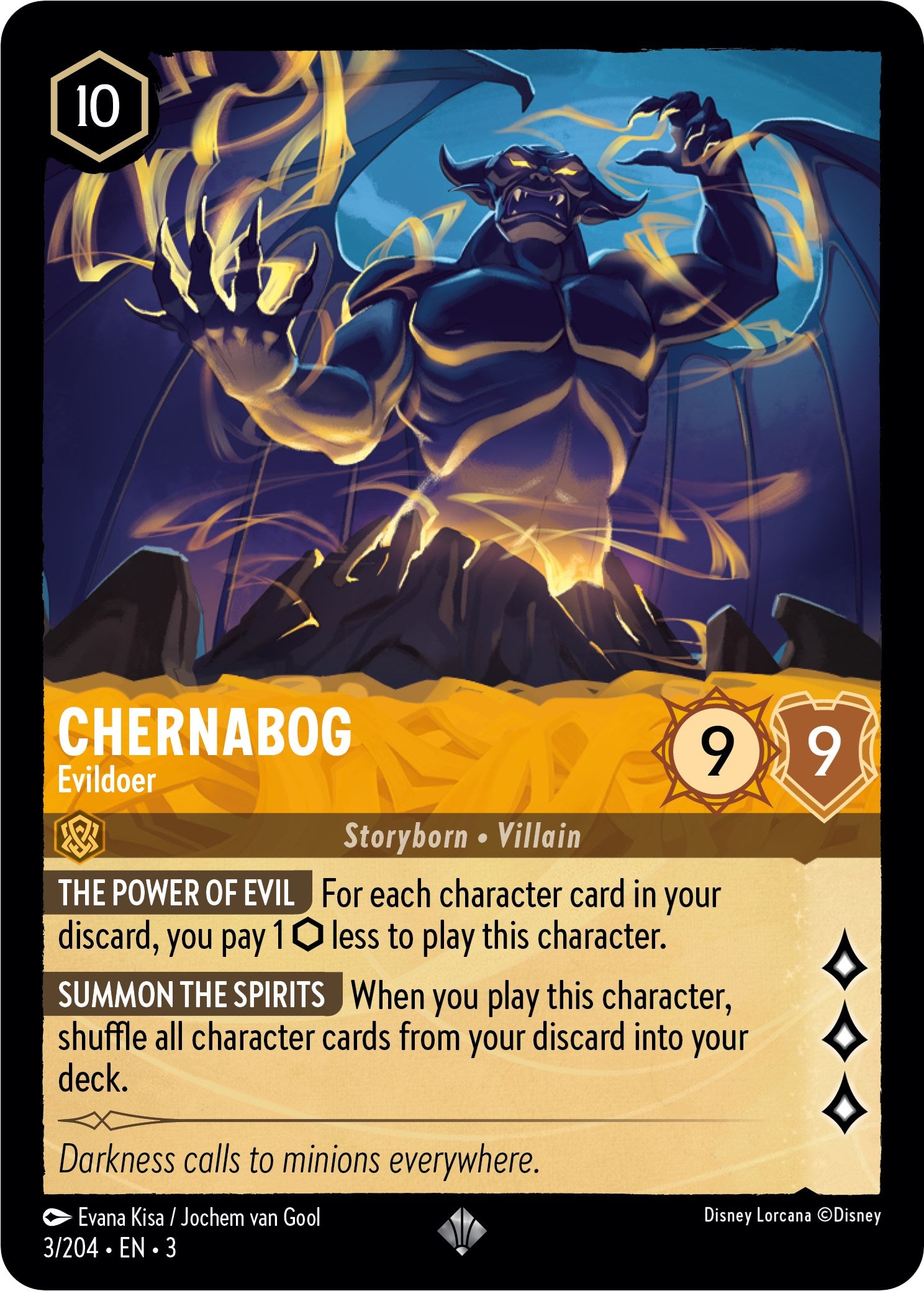 Chernabog - Evildoer (3/204) [Into the Inklands] | Shuffle n Cut Hobbies & Games