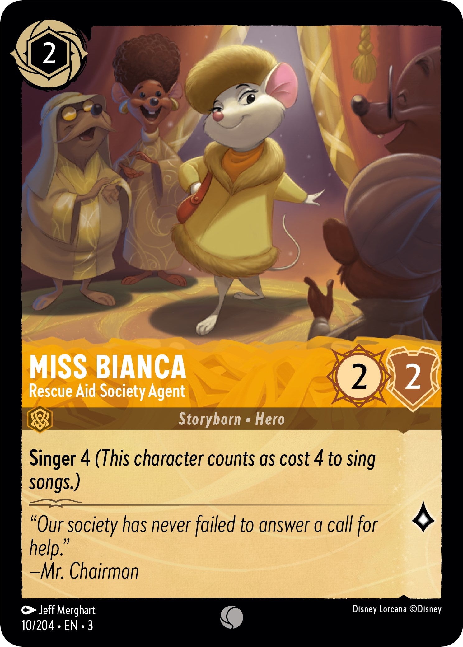 Miss Bianca - Rescue Aid Society Agent (10/204) [Into the Inklands] | Shuffle n Cut Hobbies & Games