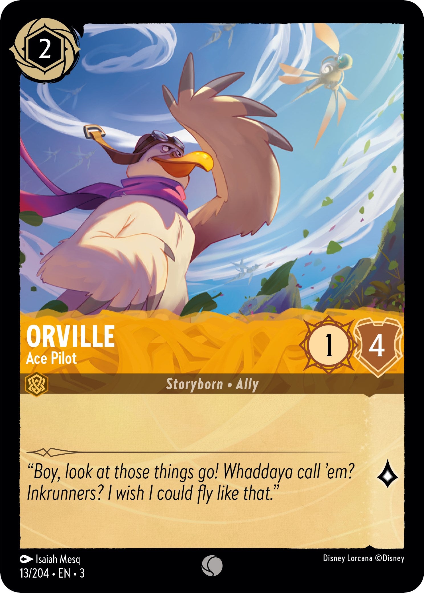 Orville - Ace Pilot (13/204) [Into the Inklands] | Shuffle n Cut Hobbies & Games