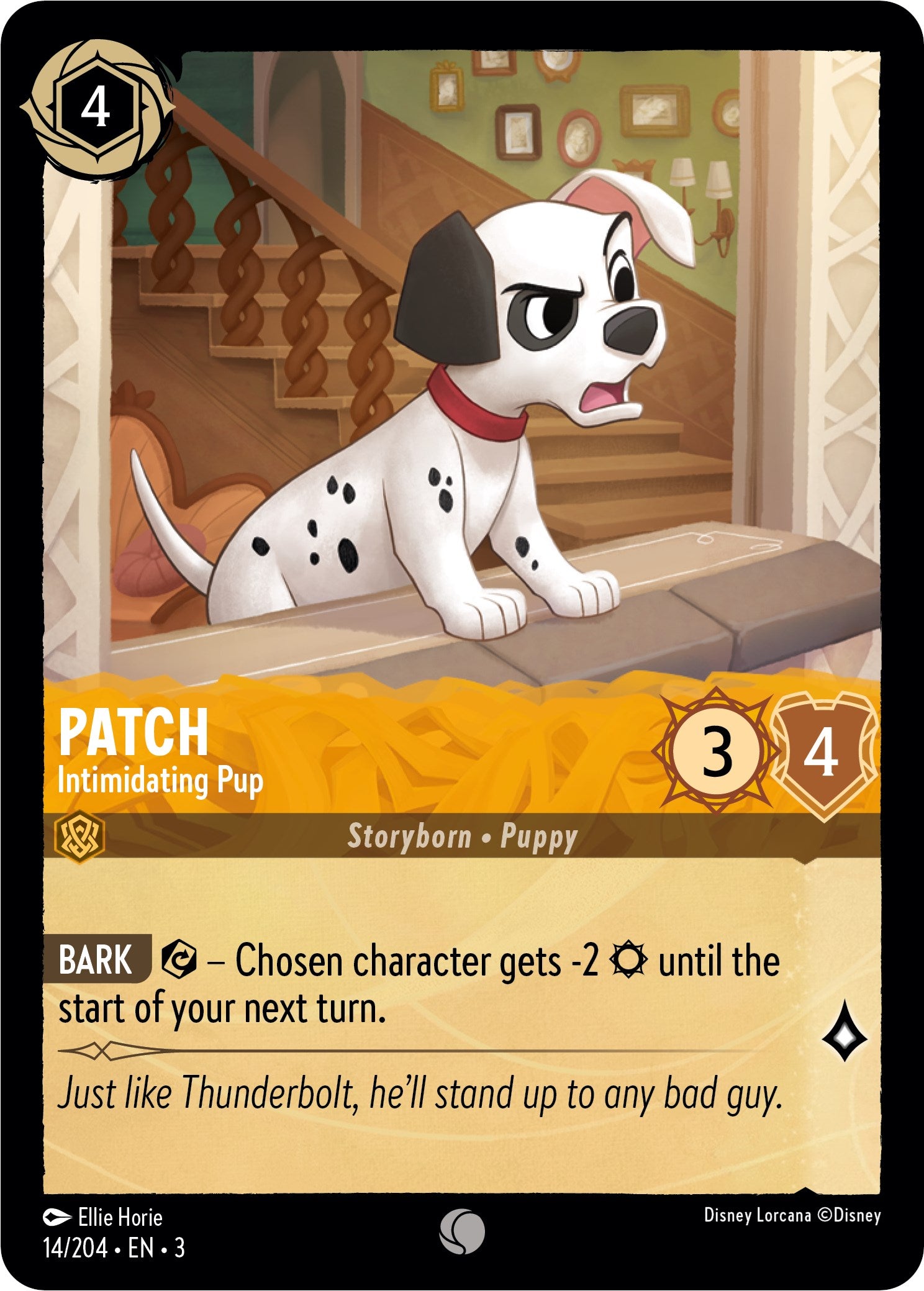 Patch - Intimidating Pup (14/204) [Into the Inklands] | Shuffle n Cut Hobbies & Games