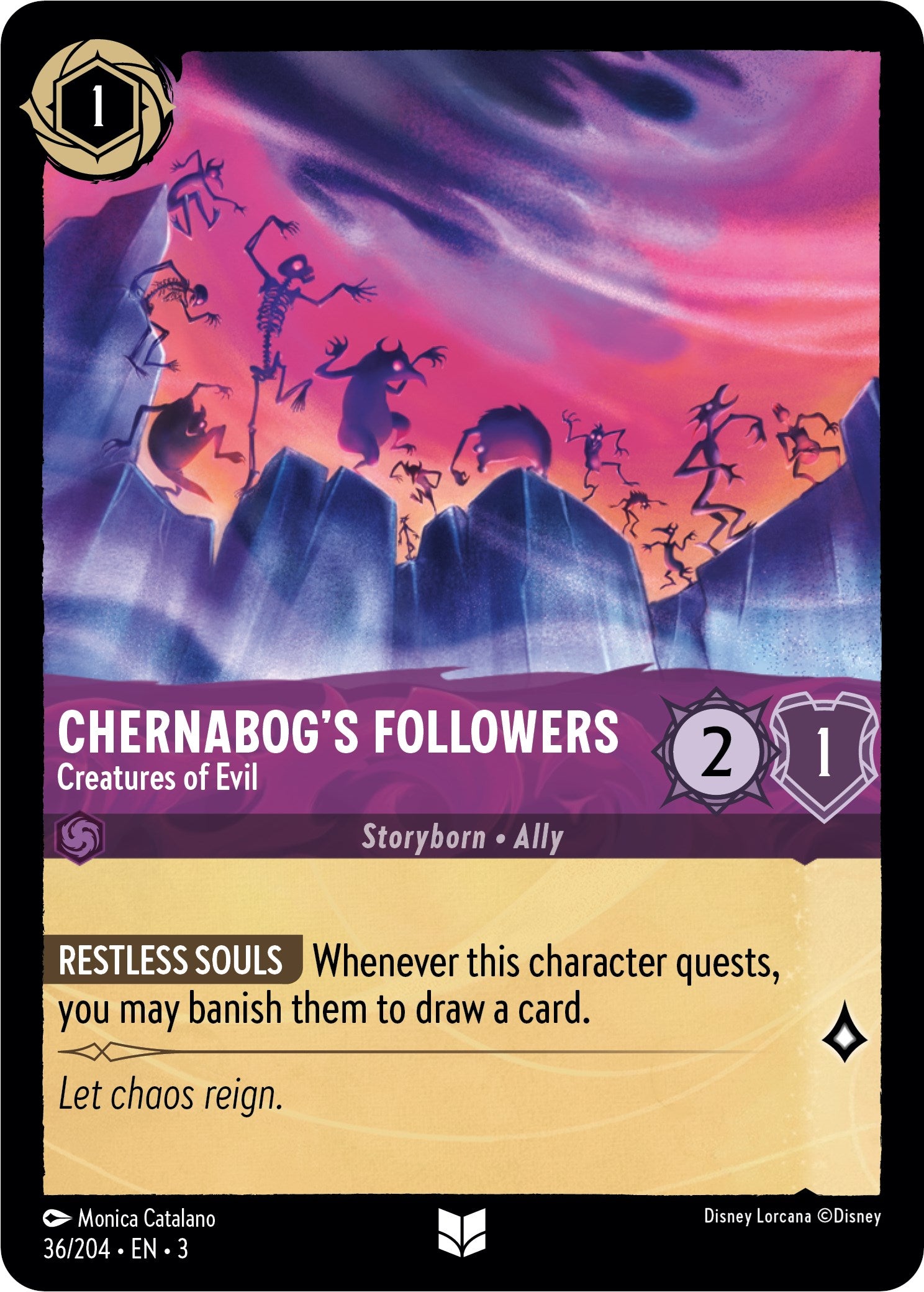 Chernabog's Followers - Creatures of Evil (36/204) [Into the Inklands] | Shuffle n Cut Hobbies & Games