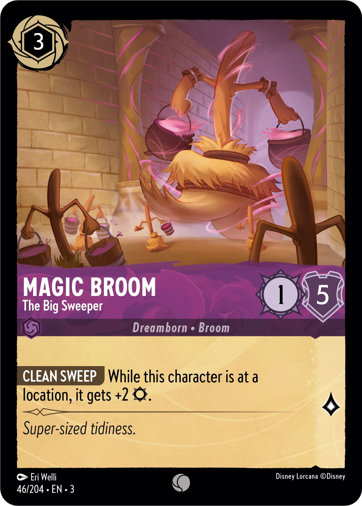 Magic Broom - The Big Sweeper (46//204) [Into the Inklands] | Shuffle n Cut Hobbies & Games