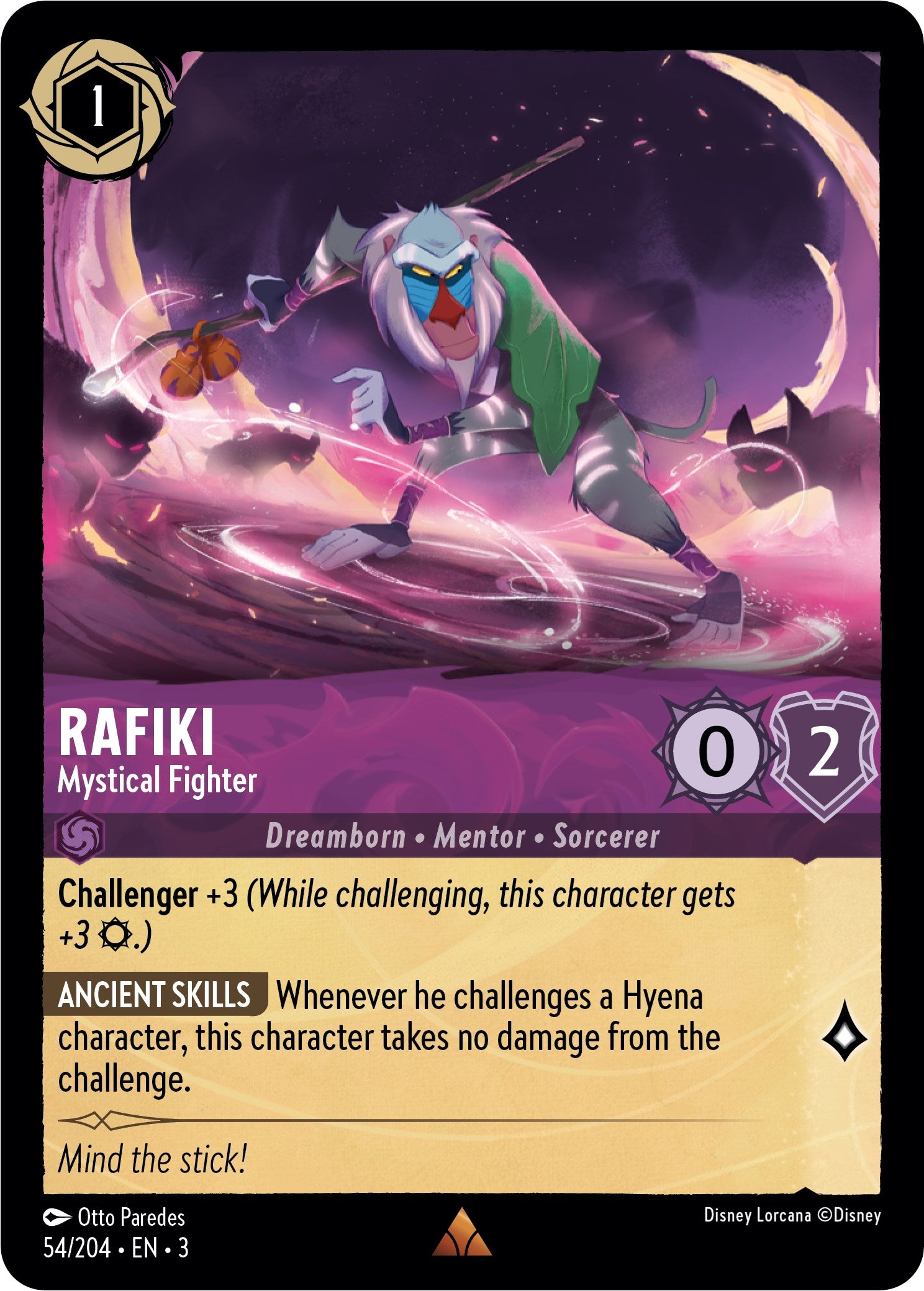 Rafiki - Mystical Fighter (54//204) [Into the Inklands] | Shuffle n Cut Hobbies & Games