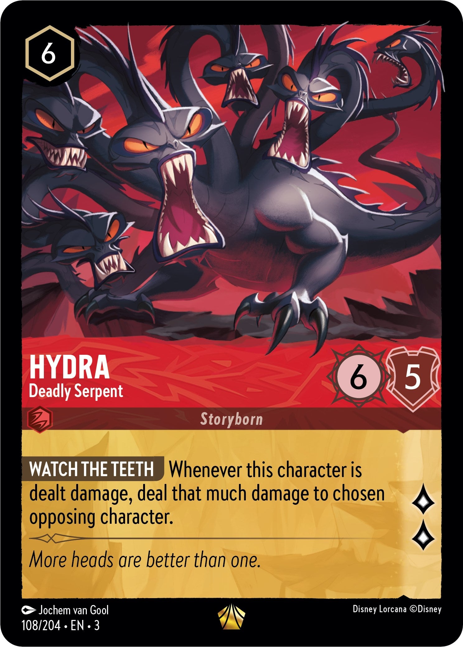 Hydra - Deadly Serpent (108/204) [Into the Inklands] | Shuffle n Cut Hobbies & Games