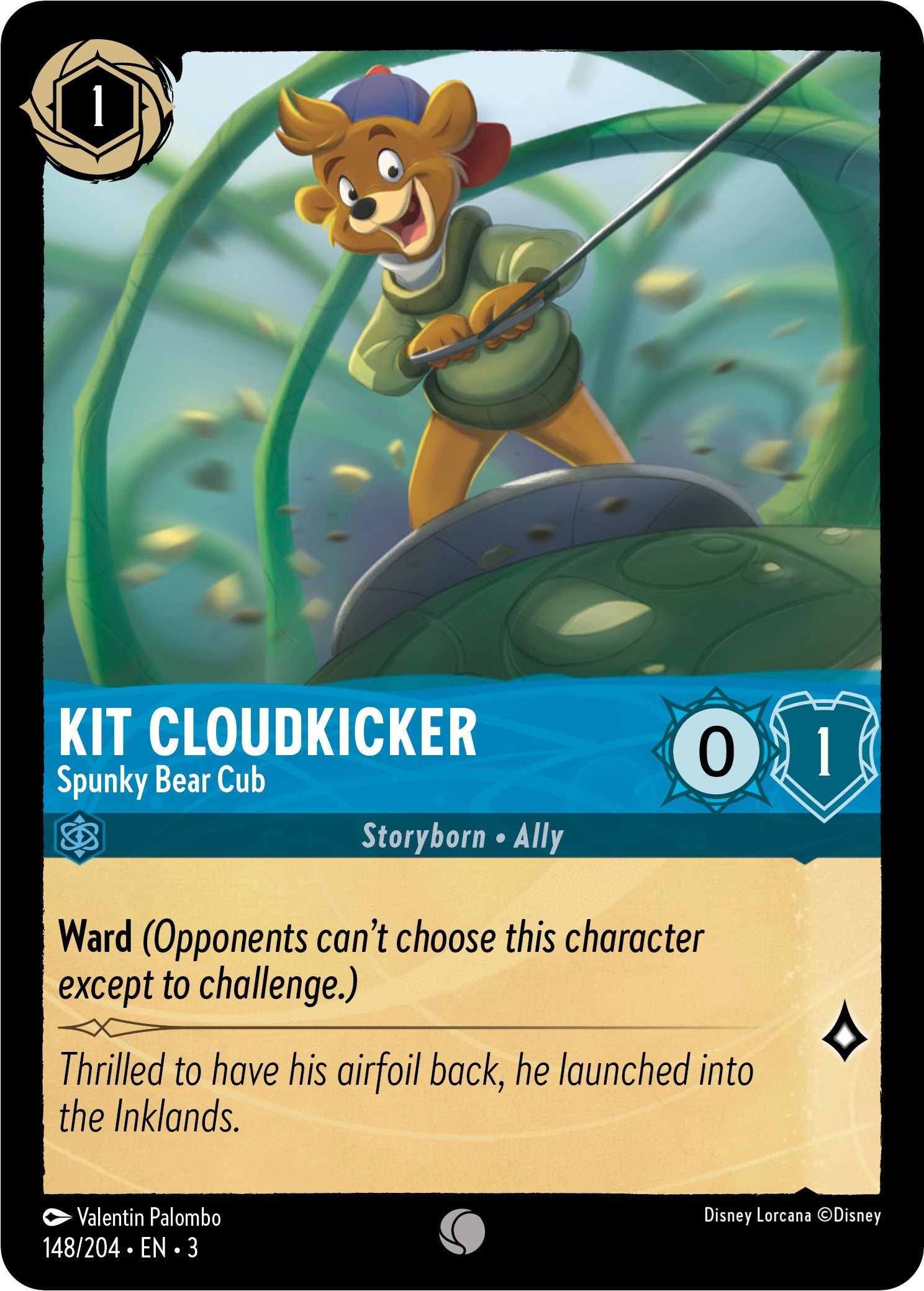 Kit Cloudkicker - Spunky Bear Cub (148/204) [Into the Inklands] | Shuffle n Cut Hobbies & Games