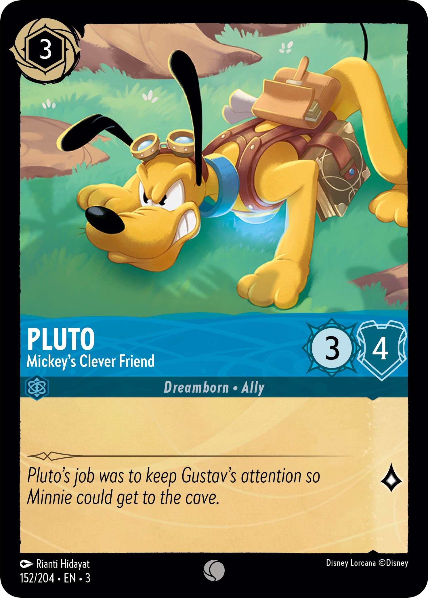 Pluto - Mickey's Clever Friend (152/204) [Into the Inklands] | Shuffle n Cut Hobbies & Games