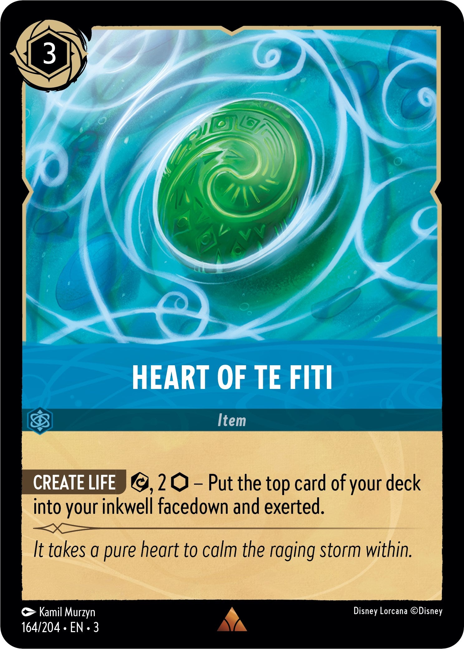 Heart of Te Fiti (164//204) [Into the Inklands] | Shuffle n Cut Hobbies & Games