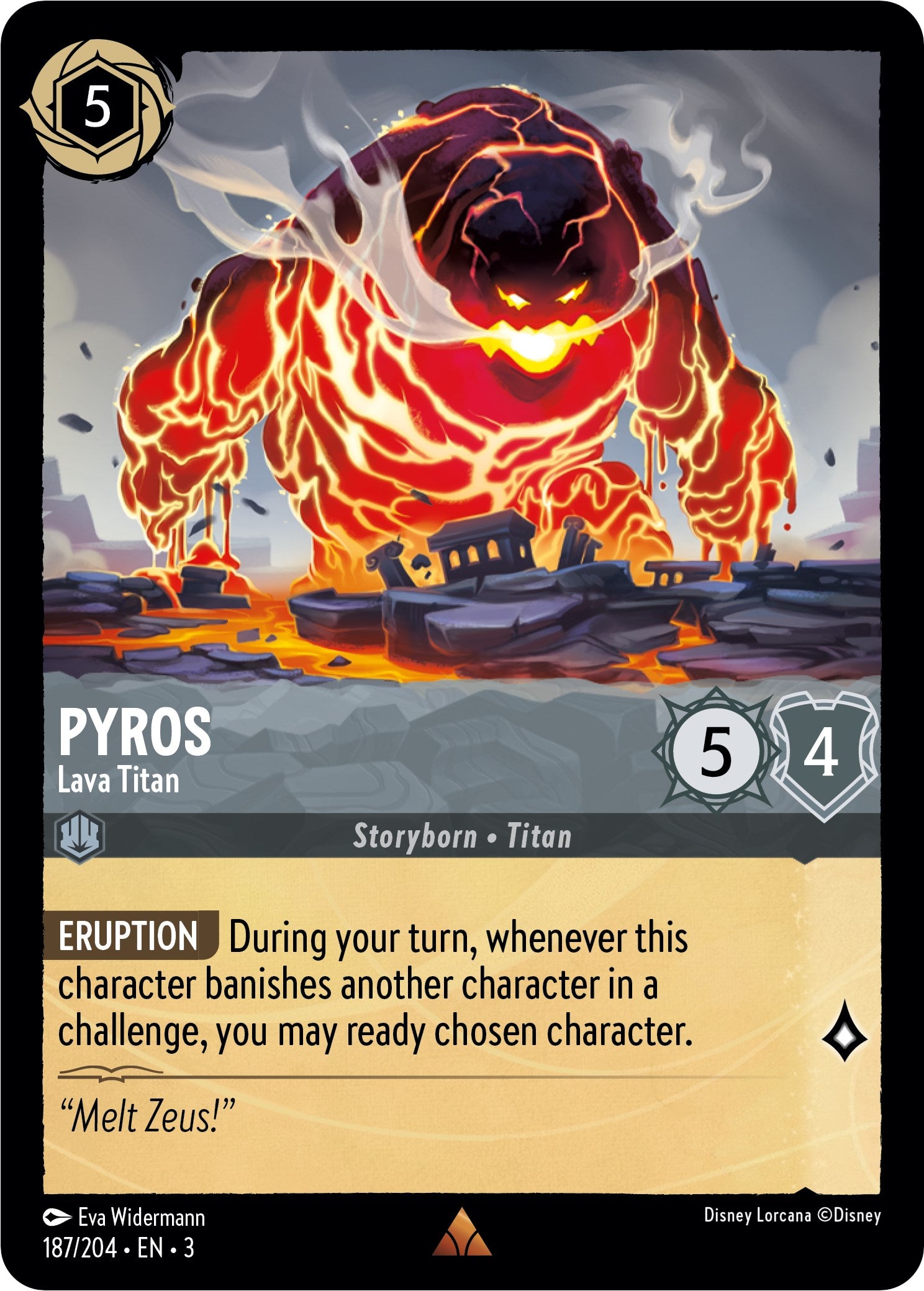 Pyros - Lava Titan (187/204) [Into the Inklands] | Shuffle n Cut Hobbies & Games