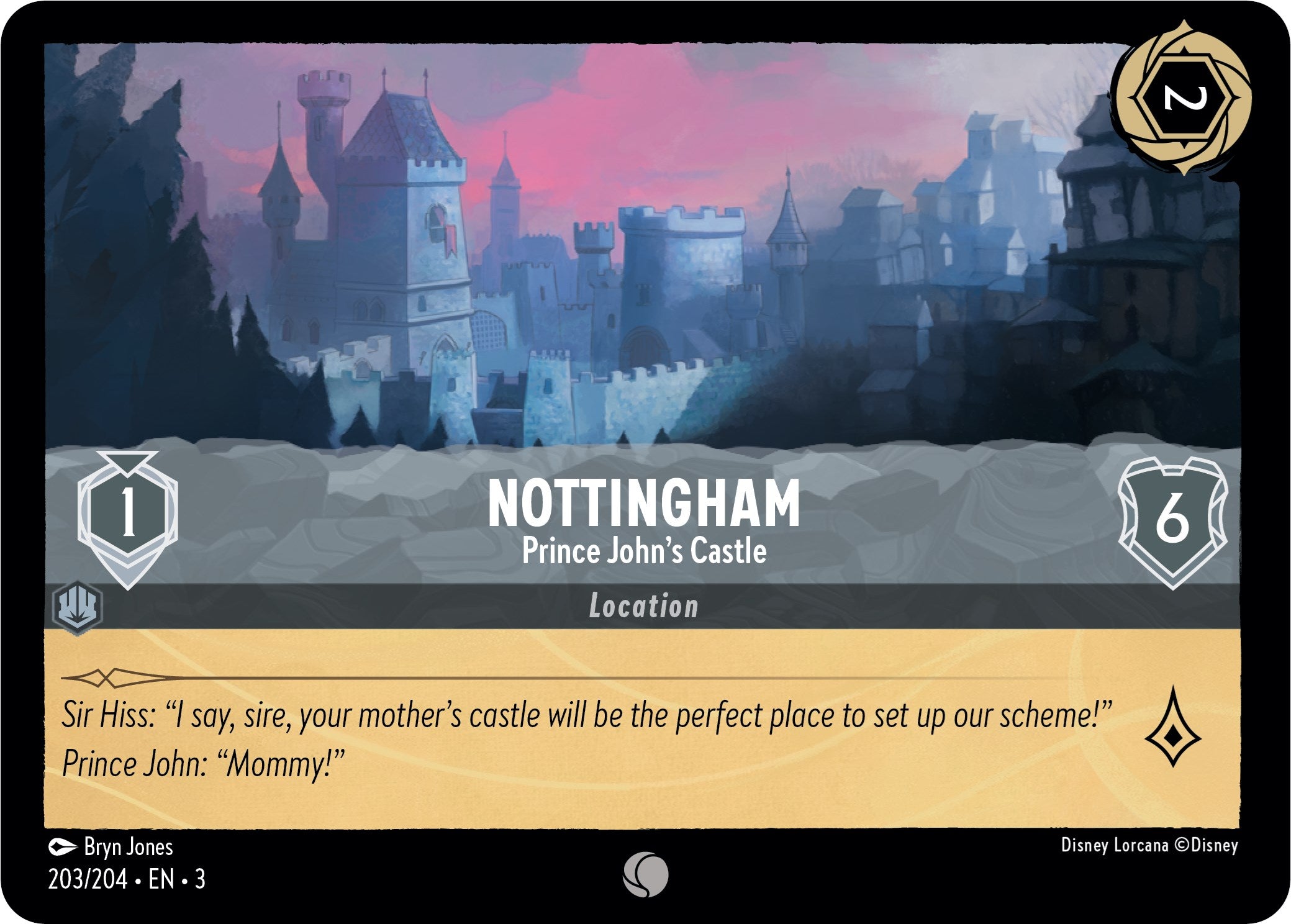 Nottingham - Prince John's Castle (203/204) [Into the Inklands] | Shuffle n Cut Hobbies & Games