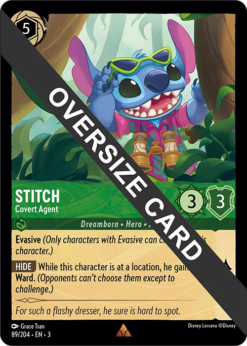 Stitch - Covert Agent (Oversized) (89//204) [Into the Inklands] | Shuffle n Cut Hobbies & Games