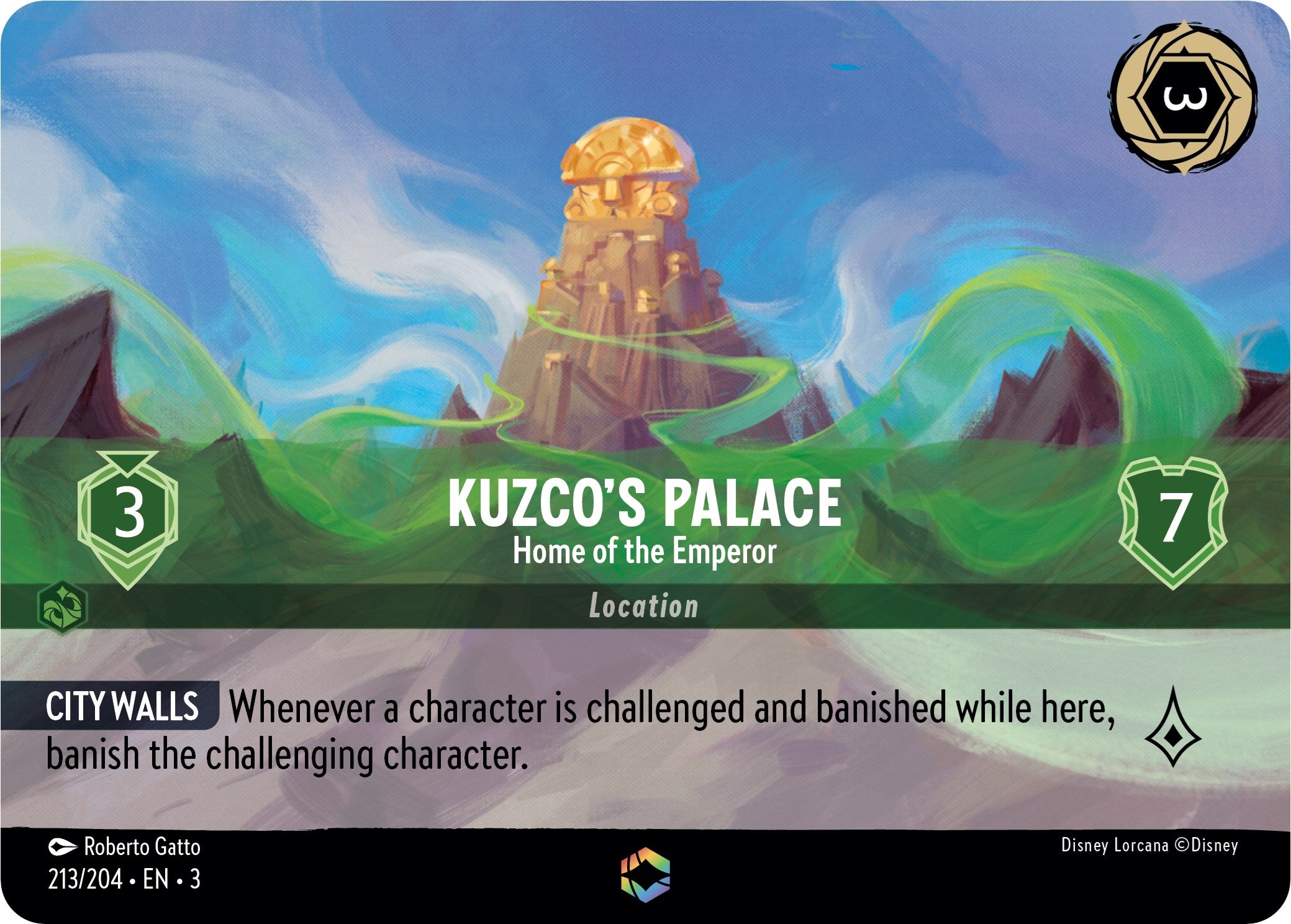Kuzco's Palace - Home of the Emperor (Enchanted) (213/204) [Into the Inklands] | Shuffle n Cut Hobbies & Games