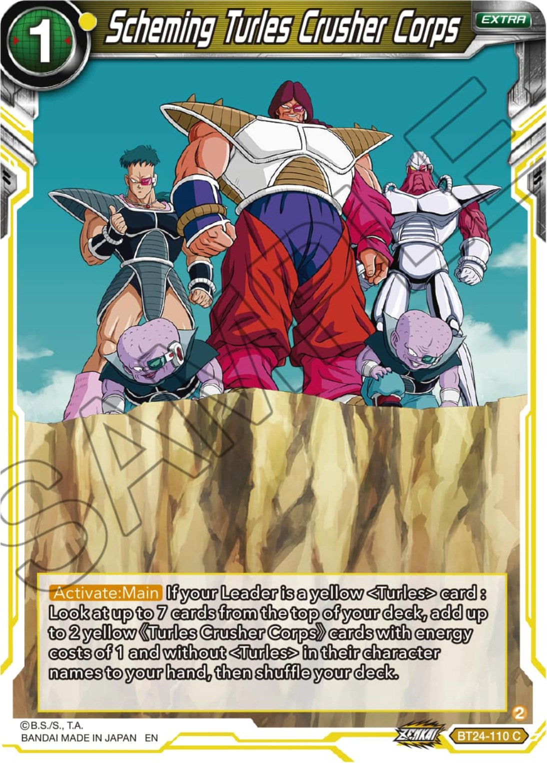 Scheming Turles Crusher Corps (BT24-110) [Beyond Generations] | Shuffle n Cut Hobbies & Games