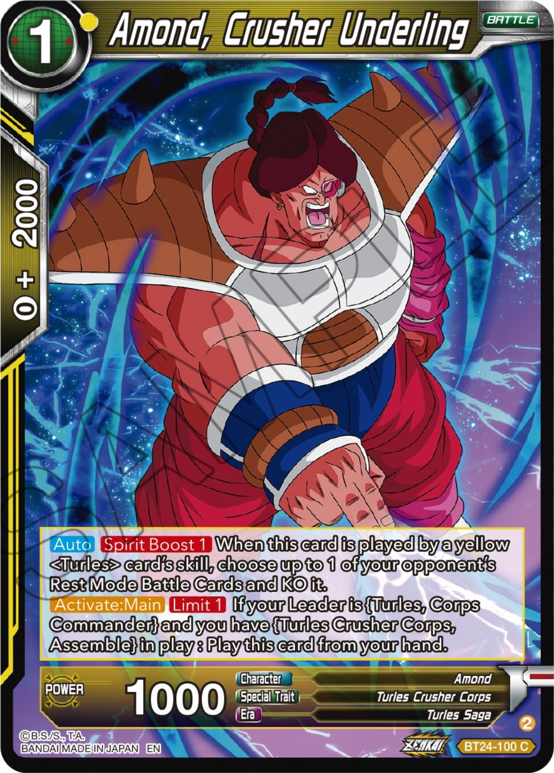 Amond, Crusher Underling (BT24-100) [Beyond Generations] | Shuffle n Cut Hobbies & Games