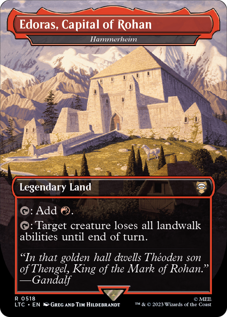 Edoras, Capital of Rohan - Hammerheim (Borderless) [The Lord of the Rings: Tales of Middle-Earth Commander] | Shuffle n Cut Hobbies & Games