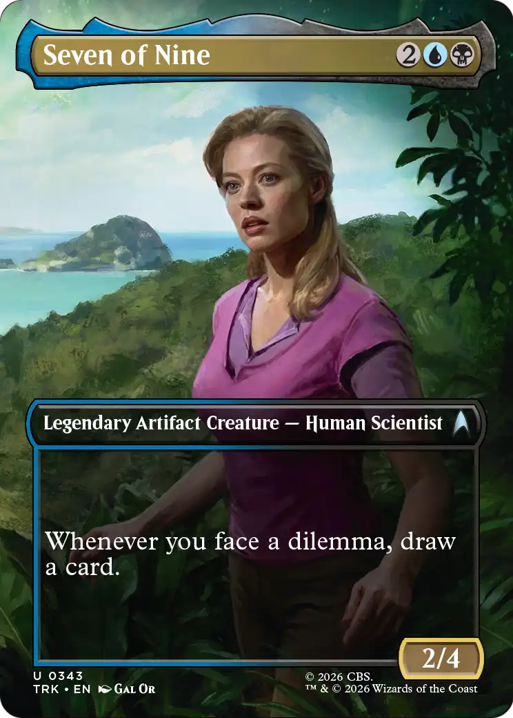 Seven of Nine (Borderless) [Star Trek] | Shuffle n Cut Hobbies & Games
