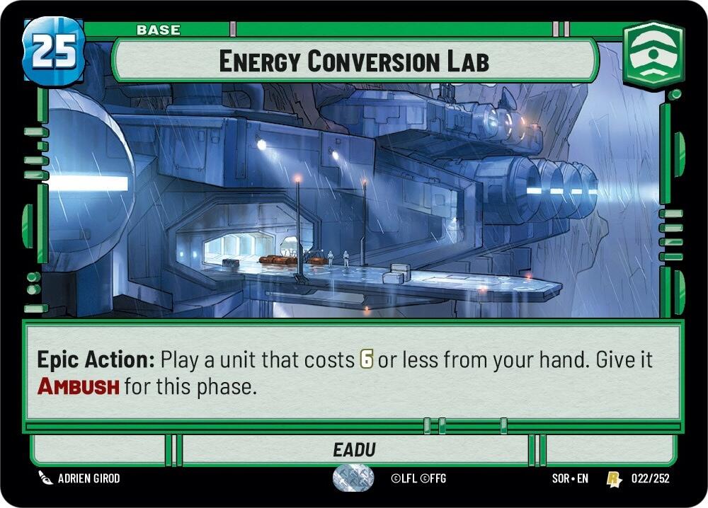 Energy Conversion Lab (022/252) [Spark of Rebellion] | Shuffle n Cut Hobbies & Games