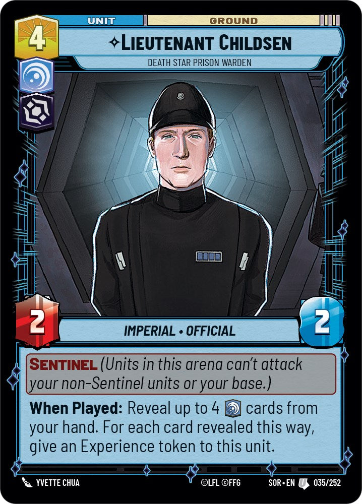Lieutenant Childsen - Death Star Prison Warden (035/252) [Spark of Rebellion] | Shuffle n Cut Hobbies & Games