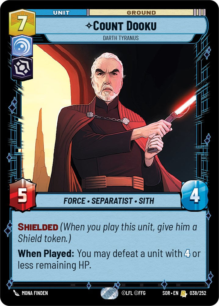 Count Dooku - Darth Tyranus (038/252) [Spark of Rebellion] | Shuffle n Cut Hobbies & Games