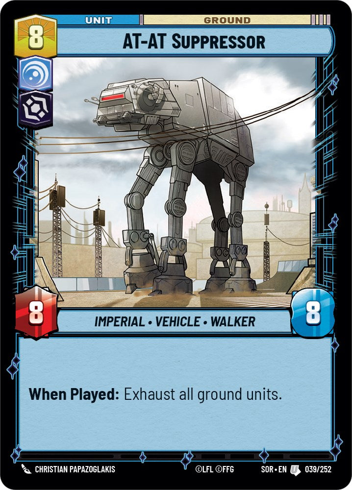 AT-AT Suppressor (039/252) [Spark of Rebellion] | Shuffle n Cut Hobbies & Games