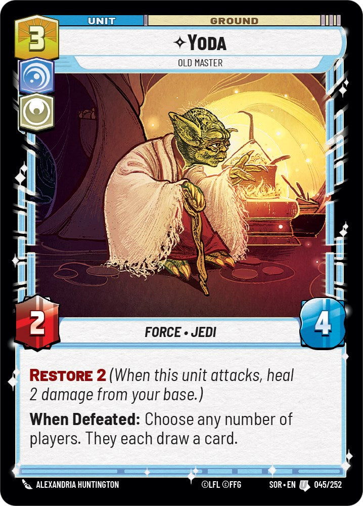 Yoda - Old Master (045/252) [Spark of Rebellion] | Shuffle n Cut Hobbies & Games