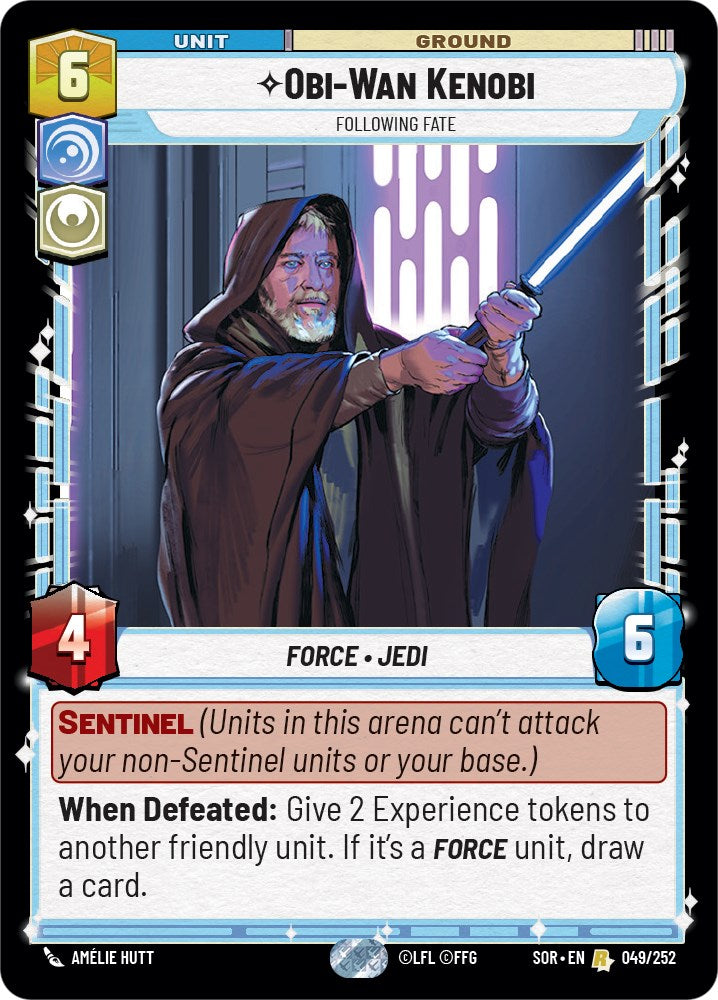 Obi-Wan Kenobi - Following Fate (049/252) [Spark of Rebellion] | Shuffle n Cut Hobbies & Games
