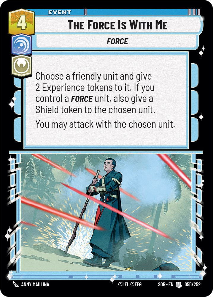 The Force is With Me (055/252) [Spark of Rebellion] | Shuffle n Cut Hobbies & Games