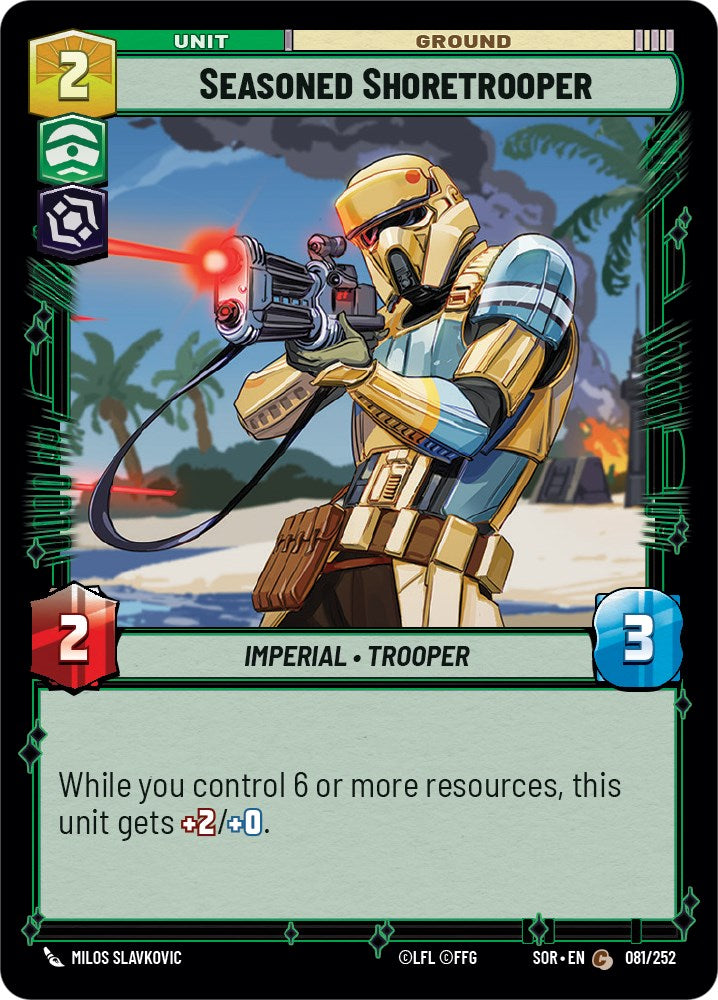Seasoned Shoretrooper (081/252) [Spark of Rebellion] | Shuffle n Cut Hobbies & Games