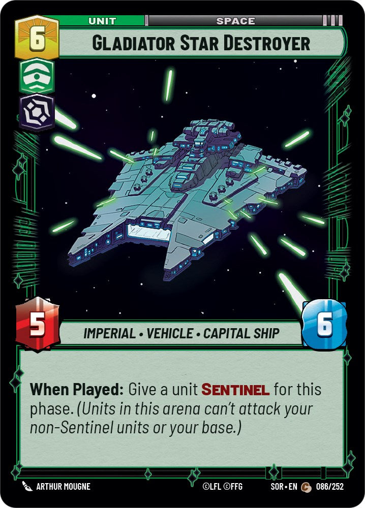 Gladiator Star Destroyer (086/252) [Spark of Rebellion] | Shuffle n Cut Hobbies & Games
