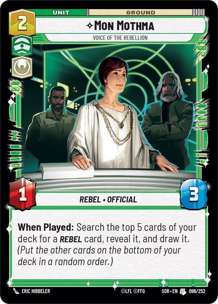 Mon Mothma - Voice of the Rebellion (096/252) [Spark of Rebellion] | Shuffle n Cut Hobbies & Games